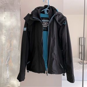 Superdry Original Windcheater Japan Jacket in Black and Blue